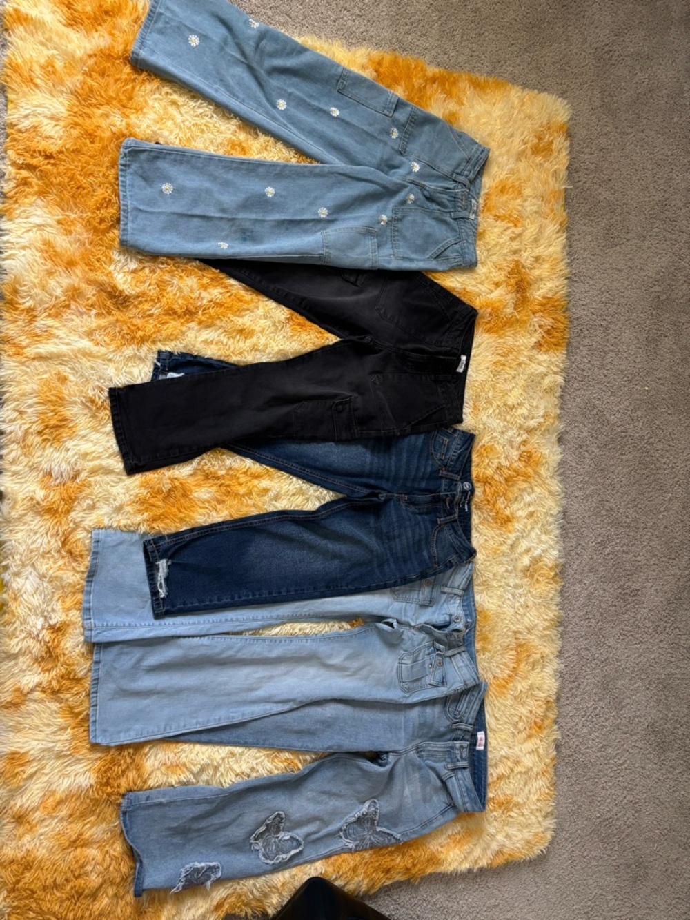 Mixed Denim Jeans Lot - Light, Medium & Black Washes